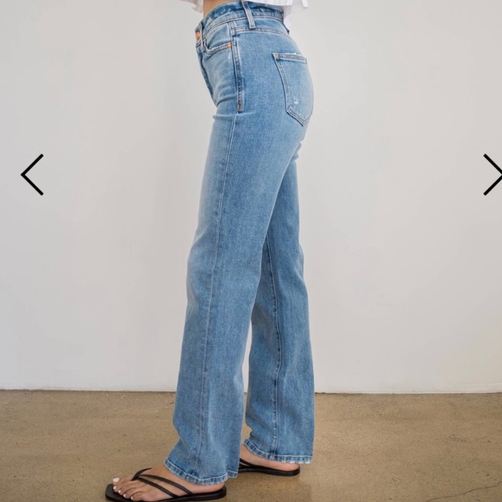 AYR Light Blue Straight-Leg Jeans
